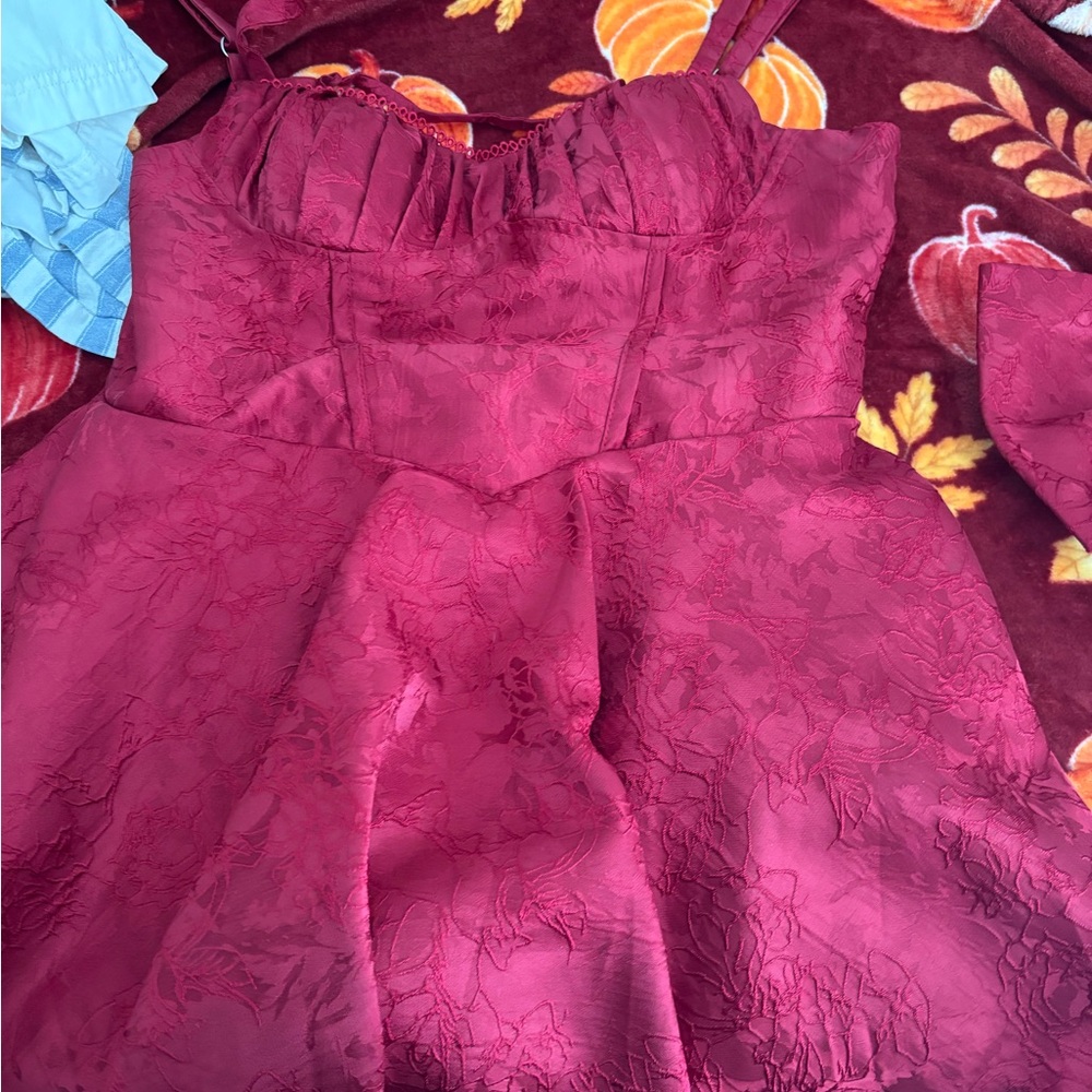 Elegant Kids Dress in Rich Burgundy